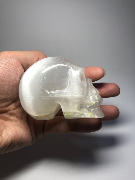 Selenite Crystal Skull 266g