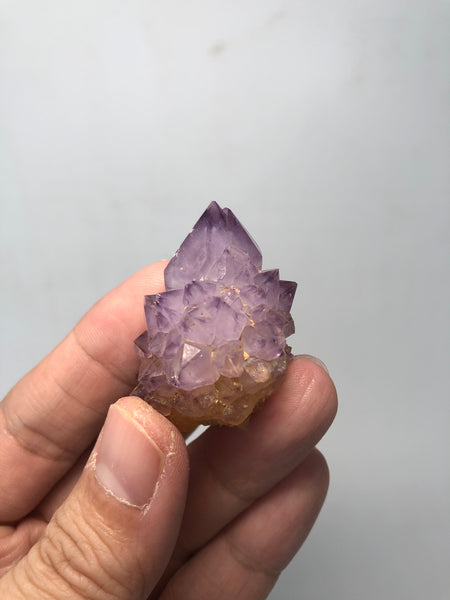 Amethyst Spirit Cactus Quartz Raw Crystals 26g