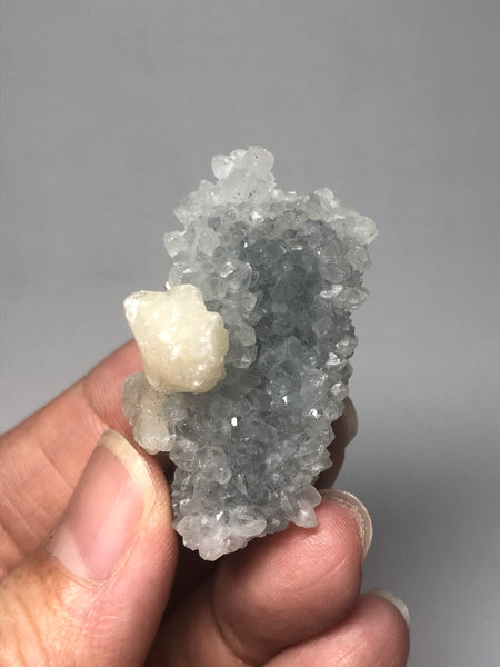 Apophyllite with Stilbite Raw Crystals 26g