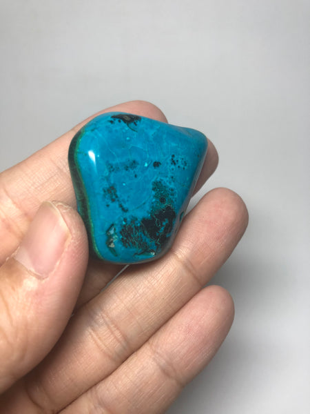 Chrysocolla Malachite with Heterogenite Raw Crystals 26g