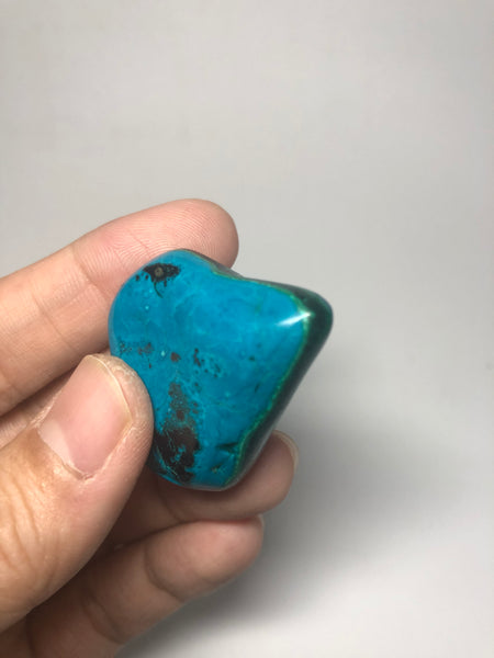 Chrysocolla Malachite with Heterogenite Raw Crystals 26g