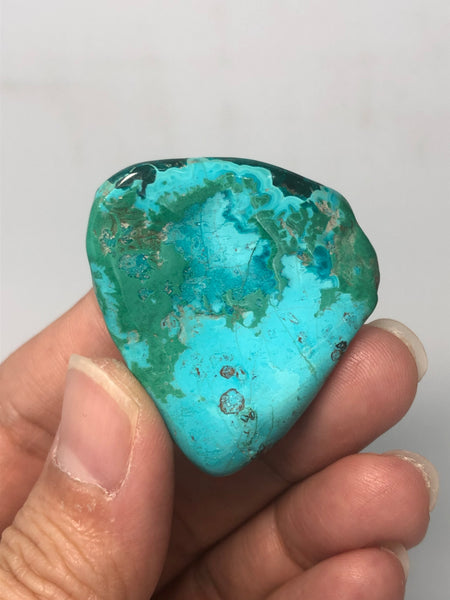 Chrysocolla with Dioptase Tumbled Stones 26g