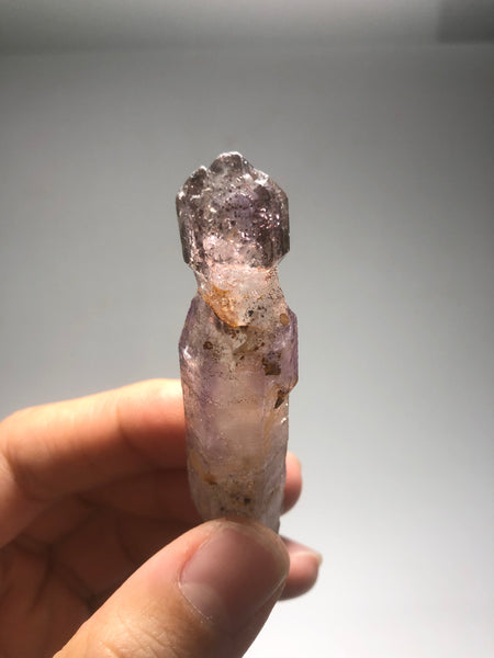 Smoky Amethyst with Red Hematite Scepter Raw Crystals 26g