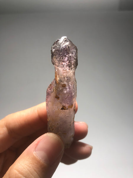 Smoky Amethyst with Red Hematite Scepter Raw Crystals 26g