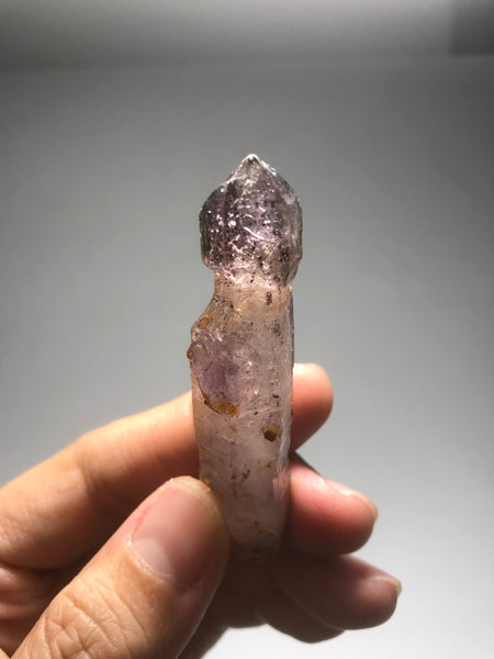 Smoky Amethyst with Red Hematite Scepter Raw Crystals 26g