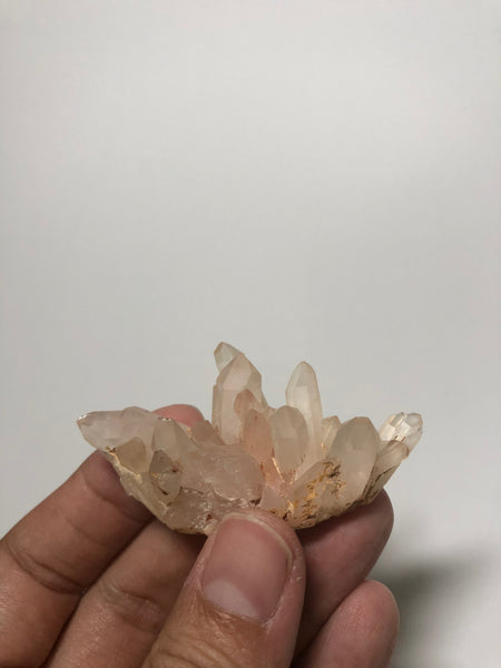 Pink Lithium Quartz Raw Crystals Cluster 27g