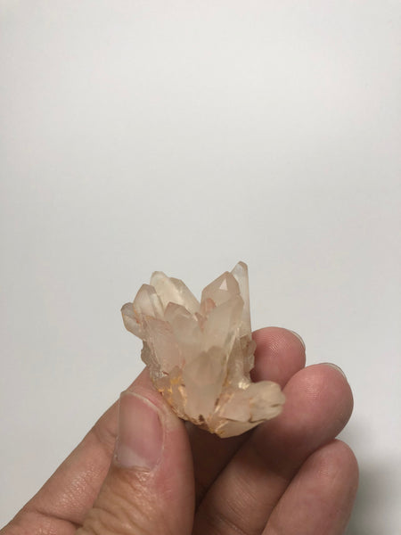 Pink Lithium Quartz Raw Crystals Cluster 27g