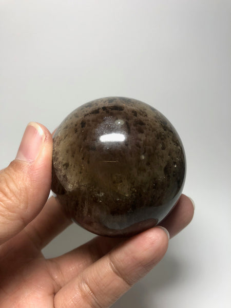 Deep Purple Fluorite Sphere (Honeycomb Fluorite) Raw Crystals 281g