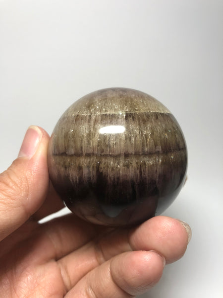 Deep Purple Fluorite Sphere (Honeycomb Fluorite) Raw Crystals 281g