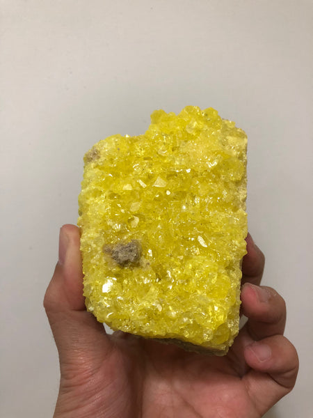 Sulfur Crystal Mineral Specimen From Bolivia 285g