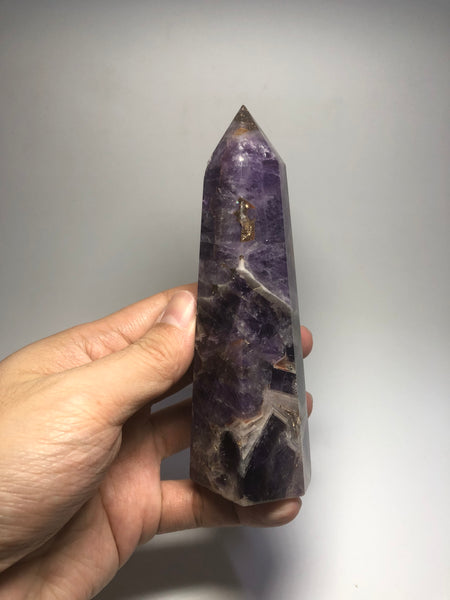 Chevron Amethyst Crystal Point 288g