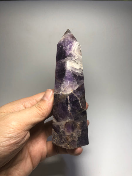 Chevron Amethyst Crystal Point 288g