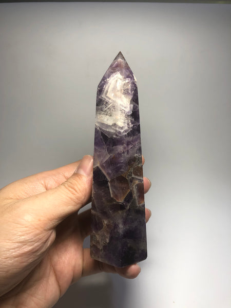 Chevron Amethyst Crystal Point 288g