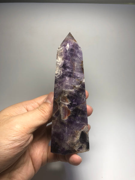 Chevron Amethyst Crystal Point 288g