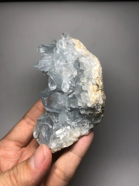 Blue Celestite Cluster Raw Crystals 289g