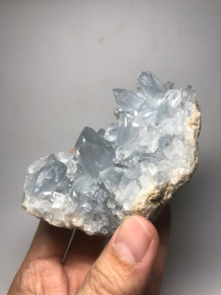 Blue Celestite Cluster Raw Crystals 289g