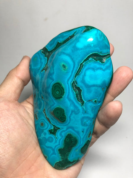 Chrysocolla Malachite Raw Crystals 295g