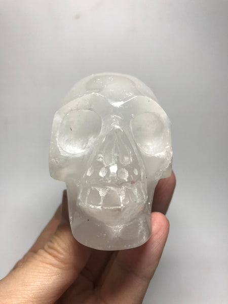 Selenite Crystal Skull 304g