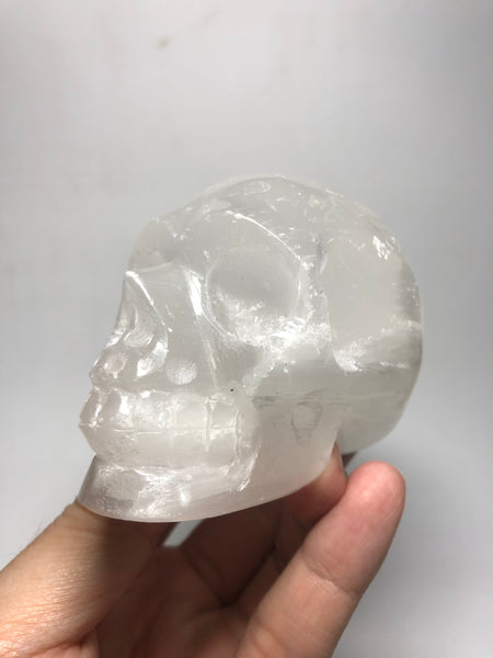 Selenite Crystal Skull 304g