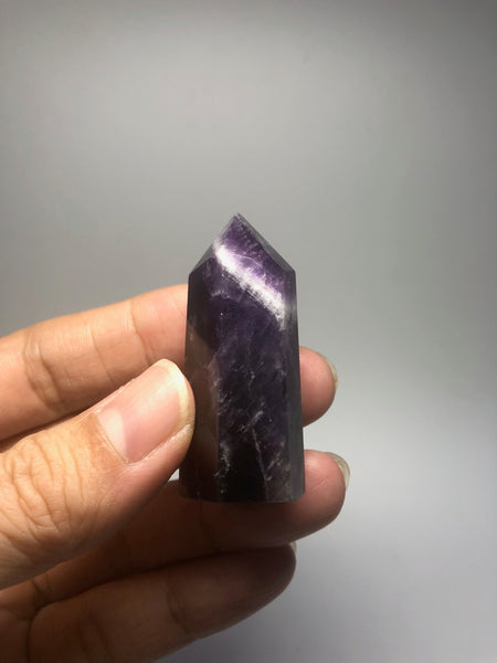 Chevron Amethyst Crystal Point 30g