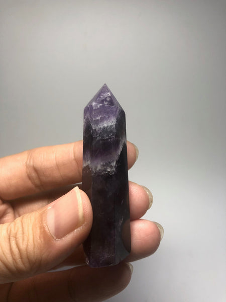 Chevron Amethyst Crystal Point 31g