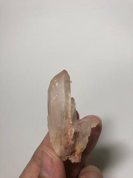 Pink Lithium Quartz Raw Crystals Cluster 31g