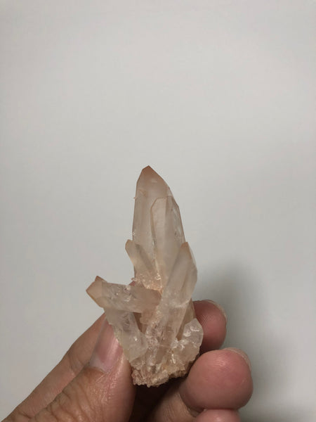 Pink Lithium Quartz Raw Crystals Cluster 31g