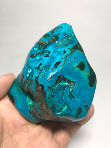 Chrysocolla Malachite with Heterogenite Raw Crystals 324g
