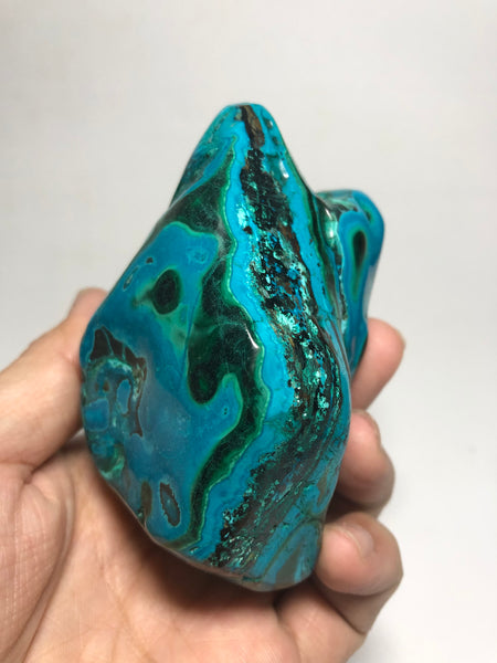 Chrysocolla Malachite with Heterogenite Raw Crystals 324g