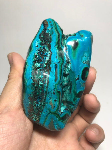 Chrysocolla Malachite with Heterogenite Raw Crystals 324g