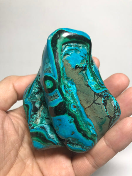 Chrysocolla Malachite with Heterogenite Raw Crystals 324g