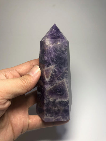 Chevron Amethyst Crystal Point 330g