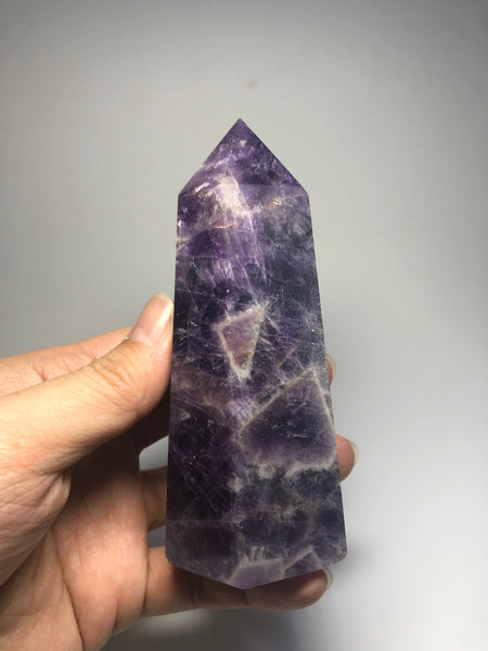 Chevron Amethyst Crystal Point 330g
