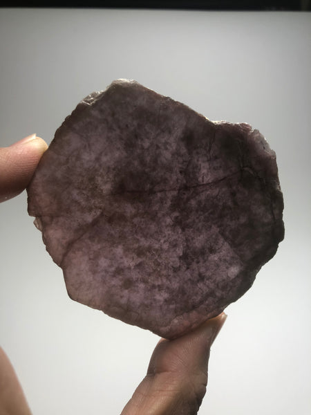 Lepidolite Disc Raw Crystals 33g