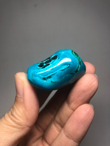 Chrysocolla Malachite with Heterogenite Raw Crystals 36g