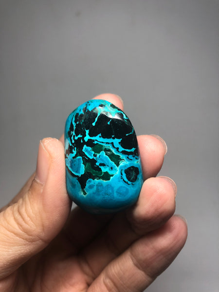 Chrysocolla Malachite with Heterogenite Raw Crystals 36g