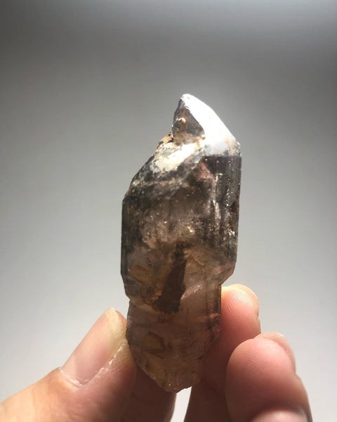 Smoky Amethyst with Red Hematite Scepter Raw Crystals 36g