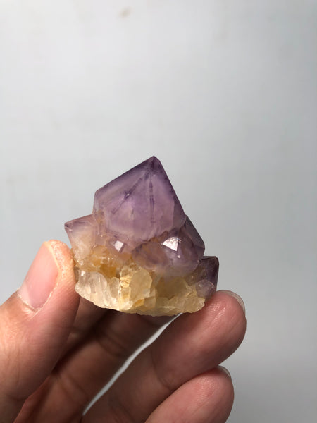 Amethyst Spirit Cactus Quartz Raw Crystals 36g