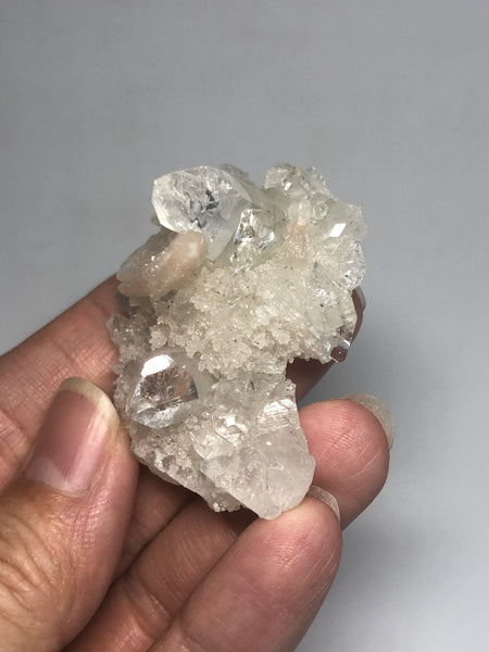 Apophyllite with Stilbite Raw Crystals 38g