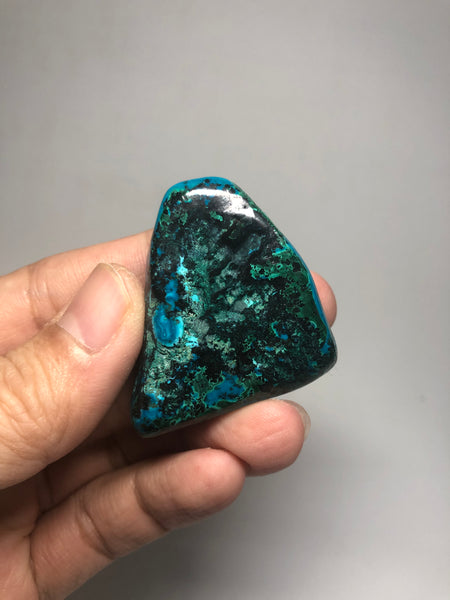 Chrysocolla Malachite with Heterogenite Raw Crystals 38g