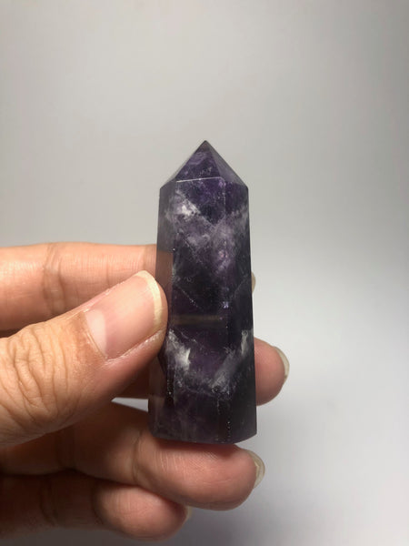 Chevron Amethyst Crystal Point 39g
