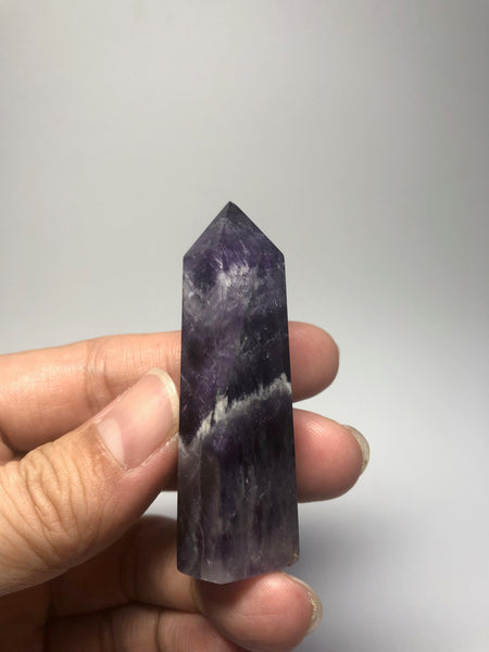 Chevron Amethyst Crystal Point 39g
