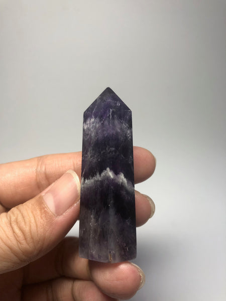 Chevron Amethyst Crystal Point 39g