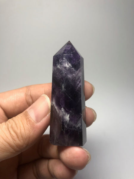Chevron Amethyst Crystal Point 39g