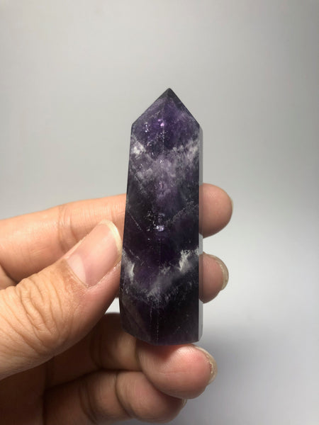 Chevron Amethyst Crystal Point 39g