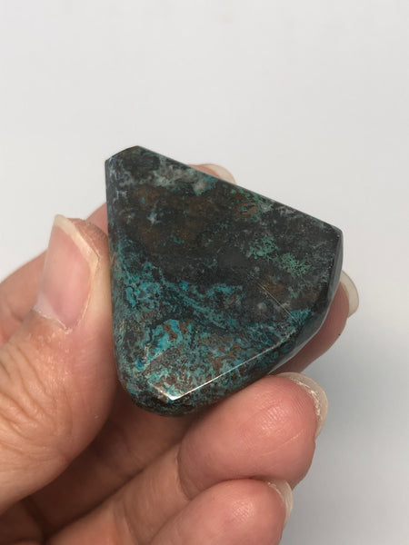 Chrysocolla with Cuprite Heterogenite and Calcite Tumbled Stones 40g
