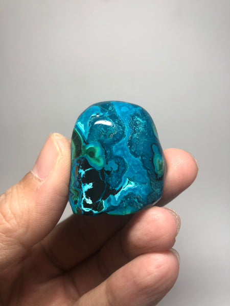 Chrysocolla Malachite with Heterogenite Raw Crystals 41g