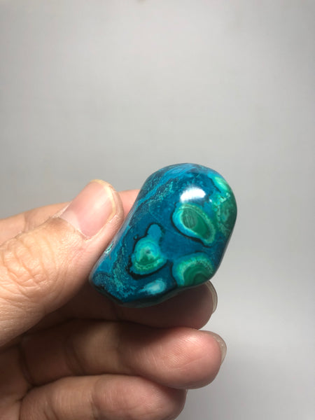 Chrysocolla Malachite with Heterogenite Raw Crystals 41g