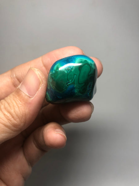 Chrysocolla Malachite with Heterogenite Raw Crystals 41g