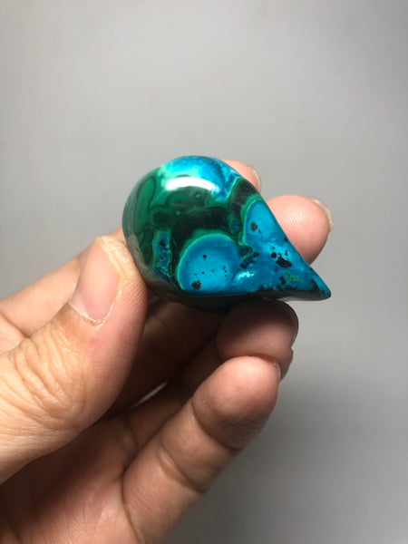 Chrysocolla Malachite with Heterogenite Raw Crystals 41g